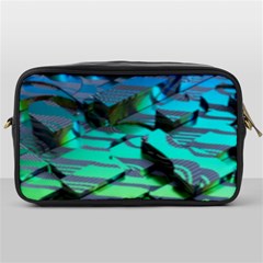 Digital Abstract Toiletries Bag (one Side) by Sparkle