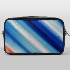 Blue White Toiletries Bag (one Side) by Sparkle