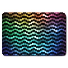 Digital Waves Large Doormat  by Sparkle