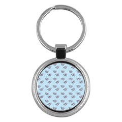 Zodiac Bat Pink Blue Key Chain (round) by snowwhitegirl