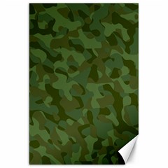 Green Army Camouflage Pattern Canvas 20  X 30  by SpinnyChairDesigns