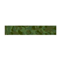 Green Army Camouflage Pattern Flano Scarf (mini) by SpinnyChairDesigns