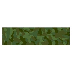 Green Army Camouflage Pattern Satin Scarf (oblong) by SpinnyChairDesigns