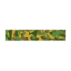 Yellow Green Brown Camouflage Flano Scarf (mini) by SpinnyChairDesigns