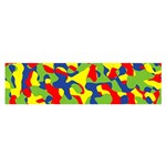 Colorful Rainbow Camouflage Pattern Satin Scarf (Oblong) Front