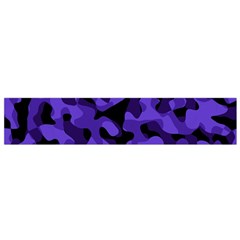 Purple Black Camouflage Pattern Small Flano Scarf by SpinnyChairDesigns