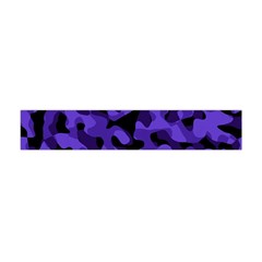 Purple Black Camouflage Pattern Flano Scarf (mini) by SpinnyChairDesigns