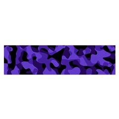 Purple Black Camouflage Pattern Satin Scarf (oblong) by SpinnyChairDesigns