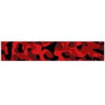 Red and Black Camouflage Pattern Large Flano Scarf  Back