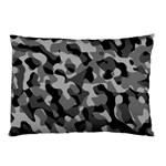 Grey and Black Camouflage Pattern Pillow Case (Two Sides) Front