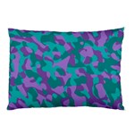 Purple and Teal Camouflage Pattern Pillow Case 26.62 x18.9  Pillow Case