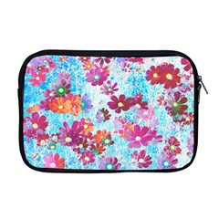 Cosmos Flowers Apple Macbook Pro 17  Zipper Case by DinkovaArt