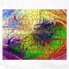  Rainbow Painting Patterns 1 Rectangular Jigsaw Puzzl by DinkovaArt