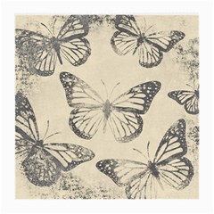 Vintage Ink Stamp On Paper Monarch Butterfly Medium Glasses Cloth (2 Sides) by SpinnyChairDesigns