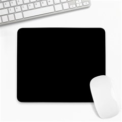 Plain Black Solid Color Large Mousepads by FlagGallery