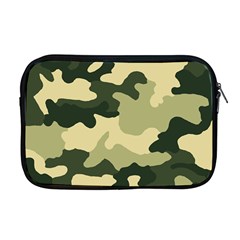 Camo Green Apple Macbook Pro 17  Zipper Case by MooMoosMumma