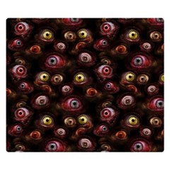 Zombie Eyes Pattern Double Sided Flano Blanket (small)  by SpinnyChairDesigns