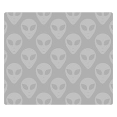 Grey Aliens Ufo Double Sided Flano Blanket (small)  by SpinnyChairDesigns