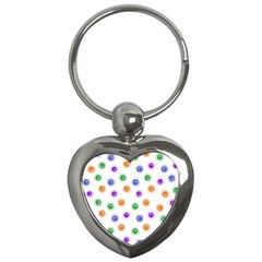 Cartoon Corona Virus Covid 19 Key Chain (heart) by SpinnyChairDesigns