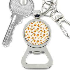 Orange Goldfish Pattern Bottle Opener Key Chain by SpinnyChairDesigns