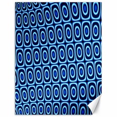 Abstract Blue Circles Mosaic Canvas 18  X 24  by SpinnyChairDesigns