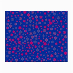 Bisexual Pride Tiny Scattered Flowers Pattern Small Glasses Cloth by VernenInk