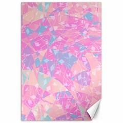 Pink Blue Peach Color Mosaic Canvas 20  X 30  by SpinnyChairDesigns