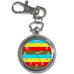 Multicolor With Black Lines Key Chain Watches Front