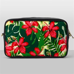 Floral Pink Flowers Toiletries Bag (one Side) by Mariart