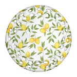 Lemons Round Filigree Ornament (Two Sides) Front