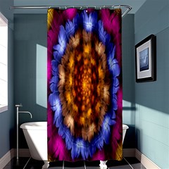 Fractal Flower Shower Curtain 36  X 72  (stall)  by Sparkle