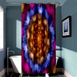 Fractal Flower Shower Curtain 36  x 72  (Stall)  Curtain(36 X72 ) - 33.26 x66.24  Curtain(36 X72 )