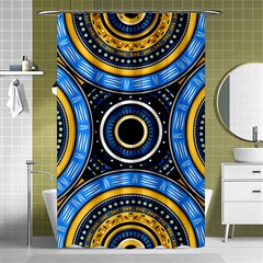 Tribal Zentangle Art Shower Curtain 48  X 72  (small)  by tmsartbazaar