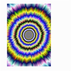 Psychedelic Blackhole Large Garden Flag (two Sides) by Filthyphil