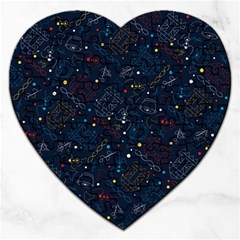 Traditional Tribal Pattern Jigsaw Puzzle (heart) by tmsartbazaar