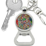 Pop Art - Spirals World 1 Bottle Opener Key Chain Front