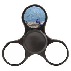 Senior Man Fishing At River, Montevideo, Uruguay001 Finger Spinner by dflcprintsclothing