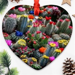 Cactus Heart Ornament (two Sides) by Sparkle