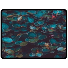 Realeafs Pattern Fleece Blanket (large)  by Sparkle