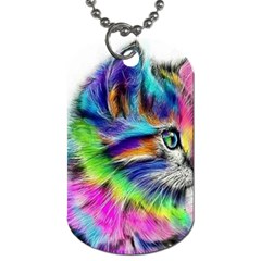 Rainbowcat Dog Tag (two Sides) by Sparkle