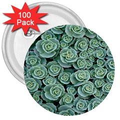 Realflowers 3  Buttons (100 Pack)  by Sparkle