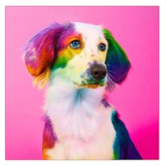 Rainbowdog Large Satin Scarf (square) by Sparkle