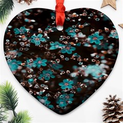 Realflowers Heart Ornament (two Sides) by Sparkle