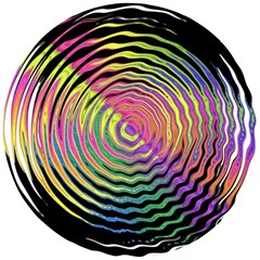 Rainbowwaves Wooden Puzzle Round by Sparkle