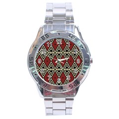 Motif Boho Style Geometric Stainless Steel Analogue Watch by tmsartbazaar