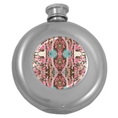 Paola De Giovanni- Marbling Art Viii Round Hip Flask (5 Oz) by kaleidomarblingart