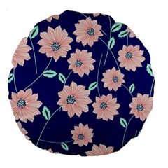 Floral Large 18  Premium Round Cushions by Sobalvarro