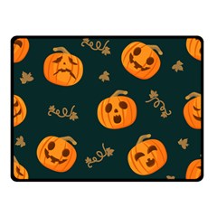 Halloween Double Sided Fleece Blanket (small)  by Sobalvarro