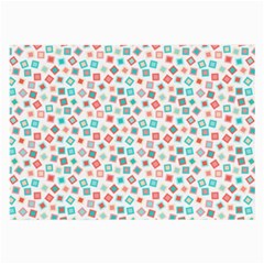 Aqua Coral Large Glasses Cloth (2 Sides) by CuteKingdom