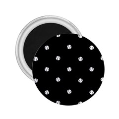 Black And White Baseball Motif Pattern 2 25  Magnets by dflcprintsclothing